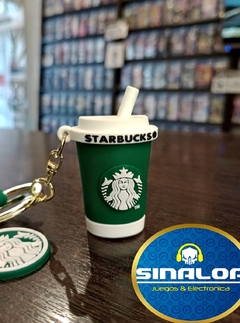 Llavero Starbucks - vaso verde y blanco