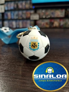 Llavero Futbol - Pelota afa blanca y negro