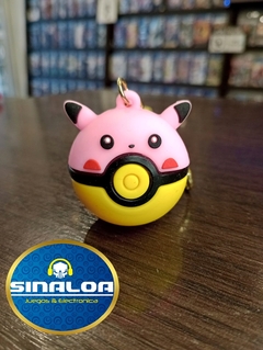 Llavero Pokemon - Pokébola (rosa y amarilla)