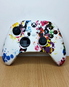 Funda joystick xbox serie (blanca diseño salpicon colores) en internet