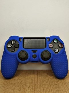 Funda joystick ps4 con agarre antideslizante (lisa azul)