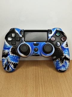 Funda joystick ps4 con agarre antideslizante (camuflada azul, negra y blanca) - comprar online