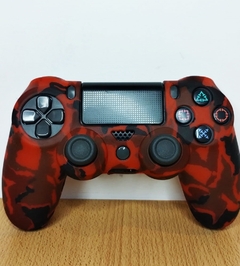 Funda joystick ps4 (camuflada roja y negra)