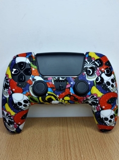 Funda joystick ps5 (blanca diseño catrinas - violeta) en internet