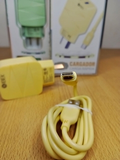 Cargador tipo c 4.8 IBEK ib-4807 (amarillo pastel)