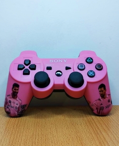 Joystick Ps3 (Messi inter miami - rosa) Replica clase A.