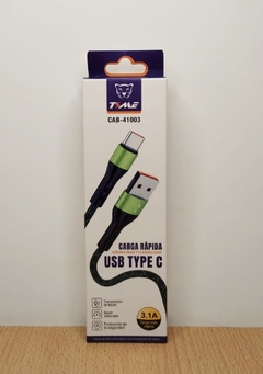 Cable tipo C Time cab-41003 (verde) - comprar online