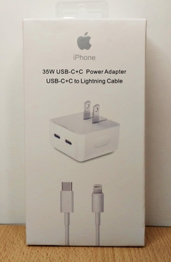 Cargador duo Lightning + tipo c (iphone) 35w