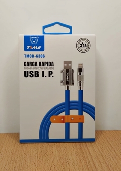 Cable Lightning (iphone) Time tmcb6306 reforzado metalico (azul)