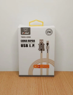 Cable Lightning (iphone) Time tmcb6306 reforzado metalico (beige) - comprar online