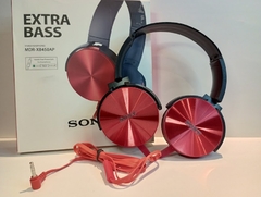 Auriculares vincha Extra bass (rojo)