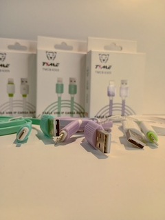 Cable Lightning (iphone) Time tmcb-6305 (violeta pastel) - comprar online