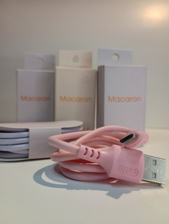 Cable micro usb V8 Macaron 1 metro (violeta)