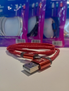 Cable micro usb V8 Time tmcb 6230 Reforzado 1mt (rojo)