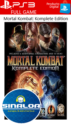 Mortal Kombat: Komplete Edition (formato digital) PS3 - comprar online