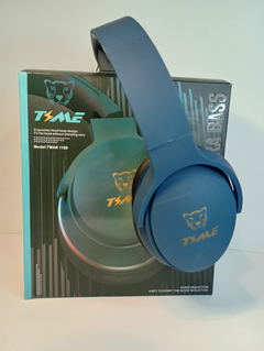 Auriculares vincha Time Extra bass (azul)