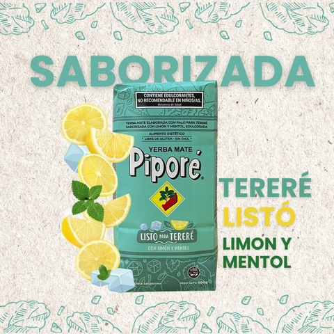 PIPORÉ TERERÉ LISTO LIMÓN Y MENTOL PACK 10 x 500g. - comprar online
