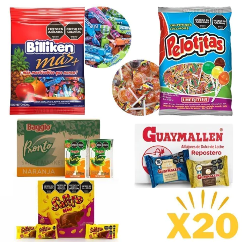 Combo de Golosinas Cumpleaños Para Sapito X20 Niños - comprar online