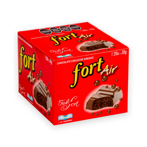Chocolate con Leche Aireado Fort Air Felfort x 20u de 30g