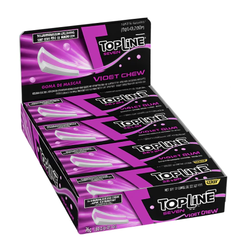 Chicles Topline Seven Violet Cherry X16u - comprar online