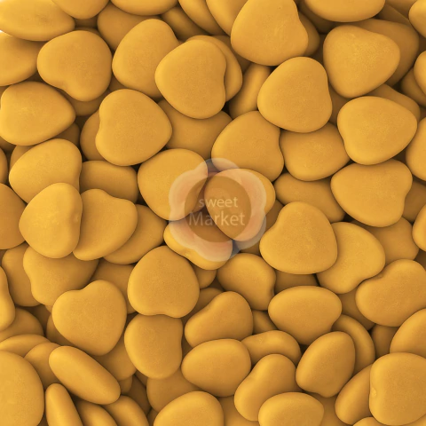 Pastillas Corazon Confitado Amarillo 500g - comprar online
