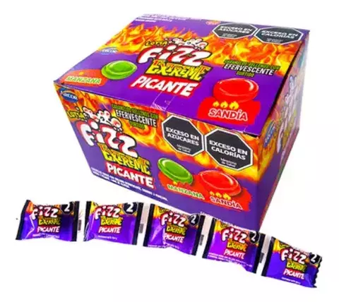 Caramelo Fizz Extreme Picante Manzana Sandia