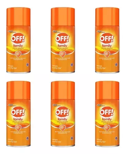 Repelente Off Family X 6un En Aerosol De 165cc