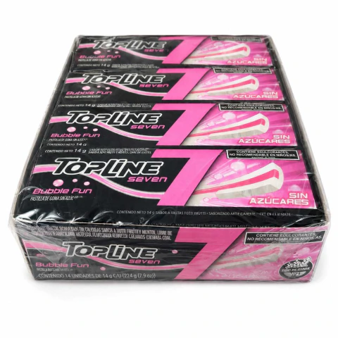 Chicle Top Line Seven Bubble Fun x 16u