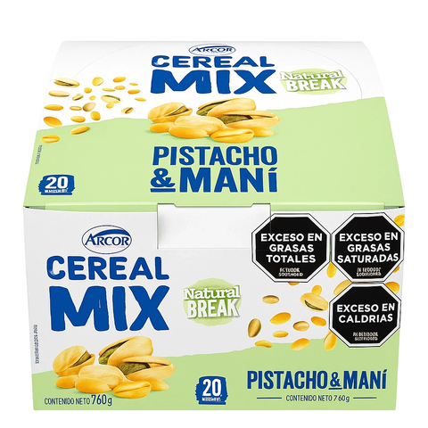 Barrita De Cereal Cereal Mix Pistacho Y Mani X20u - comprar online