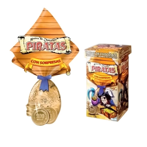 Huevo De Pascuas Moneda Pirata Felfort X 200gr