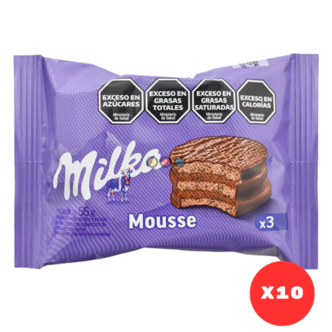 Alfajor Milka Mousse Triple X10u - comprar online