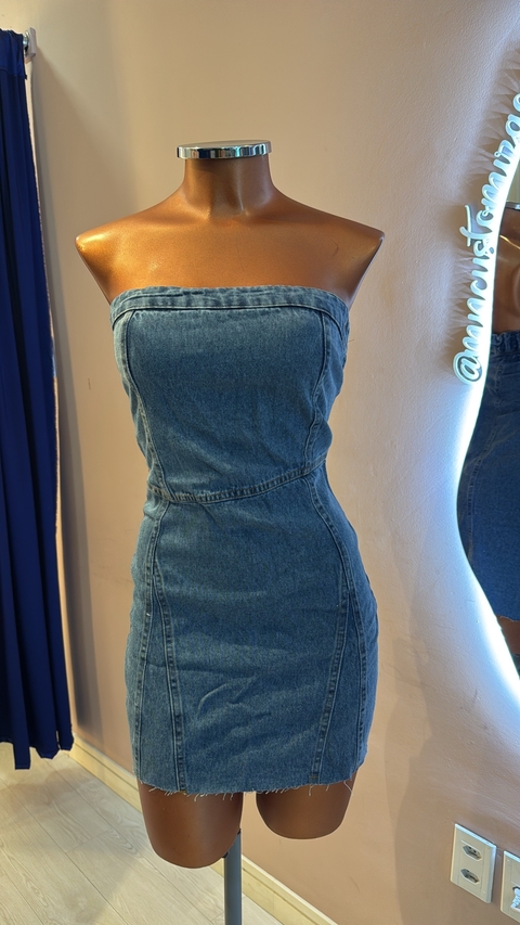 VESTIDO DECOTE RETO - comprar online