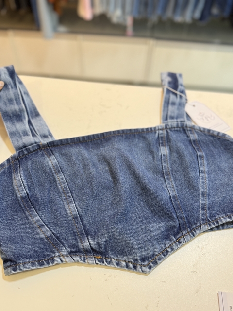 CROPPED ALÇA E ZIPER ESCURO - comprar online