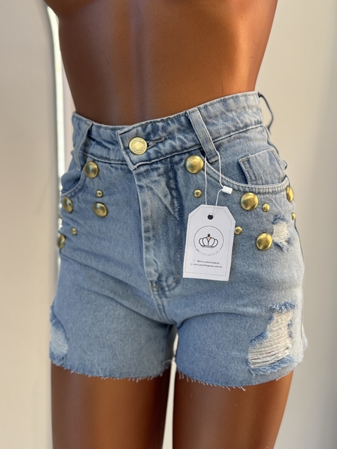 SHORT TACHAS DOURADAS - comprar online