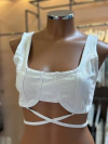 Top meia taça branco