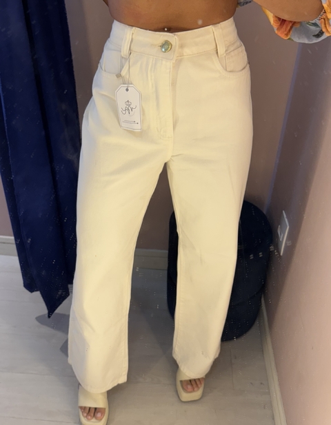 Calça wide leg off