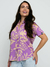 camisa floral feminina