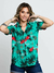camisa floral feminina
