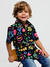 camisa infantil estampada