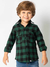 camisa infantil xadrez