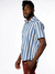 camisa listrada manga curta