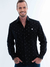 camisa manga longa preta masculina