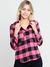 camisa xadrez flanela feminina