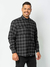 camisa xadrez masculina preta
