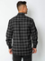 camisa xadrez preta cinza