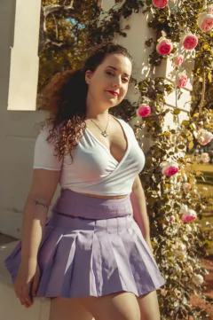 Top Chloe manga corta
