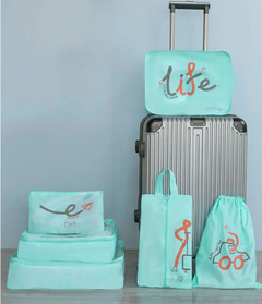 Organizador De Valija Incluye 6 bolsos. Colores - AFRODITA accesorios