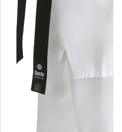 Dobok Daedo Hi-Tech Competition Gola Preta aprov WT - DaudtSport