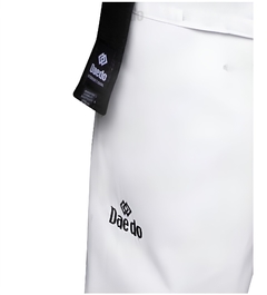 Dobok Daedo Basic Gola Branca Canelado Aprovado WT