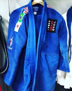 KIMONO SEISHIN JUDO TRANÇADO SUPER PESADO PROFISSIONAL AZUL na internet